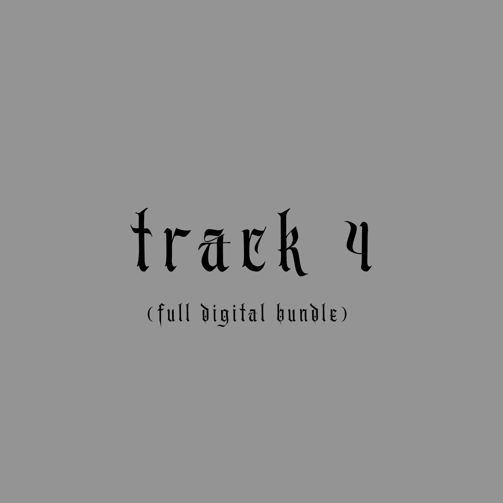 Track 4 - What a nice feeling (Full bundle or $1 MP3)